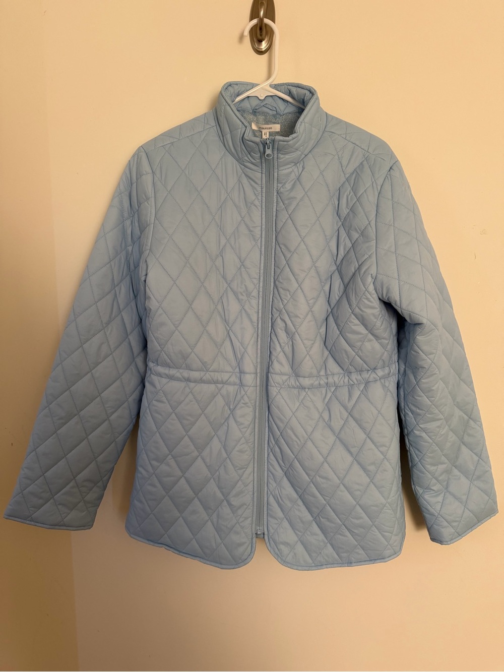 Maurices Light Blue Quilted Puffer Jacket